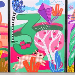 Partial Detail of Window to Our Worlds - Part 2